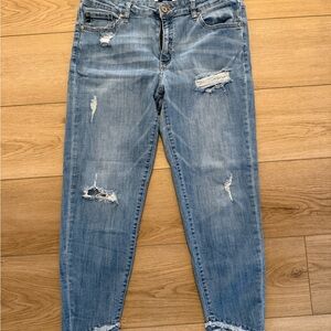 KanCan Light Blue Distressed Boyfriend Jeans